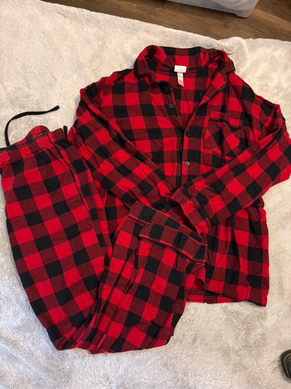 Men's Buffalo Check Pajama Set